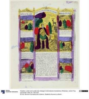 Leben und Leiden des Heiligen Großmärtyrers Eustachios (Plakidas), seiner Frau und Kinder