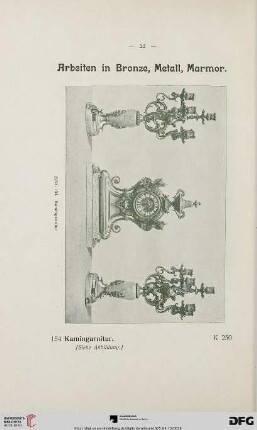 Arbeiten in Bronze, Metall, Marmor (Nr. 154-179)