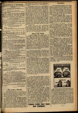 Zweite Ausgabe vom Dienstag, den 02. August 1927.