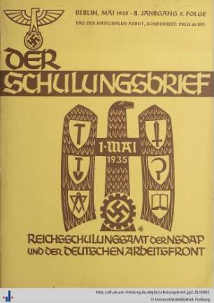 II. Jahrgang, Folge 5: Der Schulungsbrief