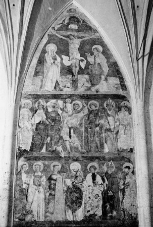 Wandbild : Wandbild. Fresko (1509). Detail. Obervellach, Pfarrkirche Heiliger Martin