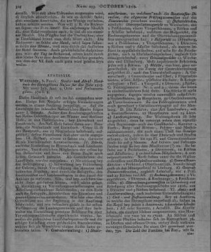 Staats- und Adreß-Handbuch des Herzogthums Nassau. Für das Jahr 1818. Wiesbaden: Frank 1818
