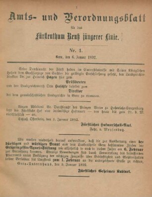 6. Januar-28. Dezember = Nr. 1-52