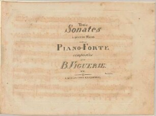 Trois sonates à quatre mains pour le piano-forte, 2
