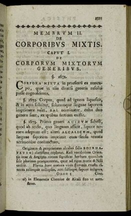 Membrum II. De Corporibus Mixtis