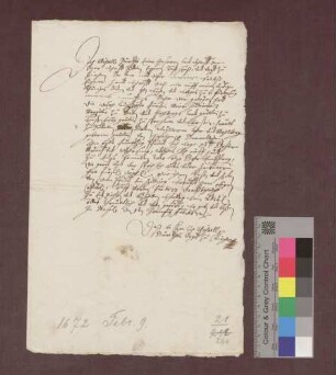 Schuldverschreibung des Vogts Michael Bürcklin zu Kirchen gegenüber der Markgräfin Marie Juliane von Baden.