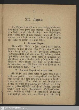 XII. Ragouts