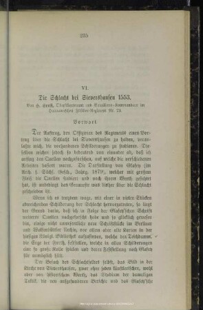 VI. Die Schlacht bei Sievershausen 1553