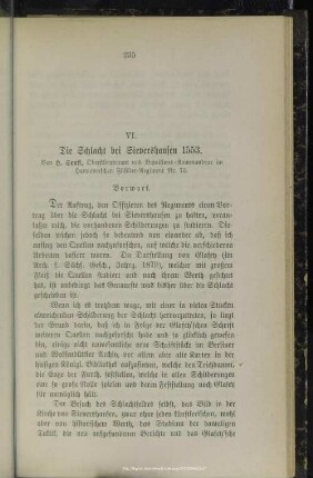 VI. Die Schlacht bei Sievershausen 1553