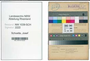 Entnazifizierung Josef Schuette , geb. 05.10.1898 (Gemeindeoberinspektor)