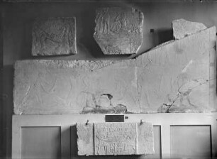 Szene aus dem ägyptischen Totenkult: Opferung und Schlachtung von Rind und Antilope