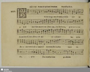 XXX. Ducis, Benedictus: Beatus vir qui timet Dominum