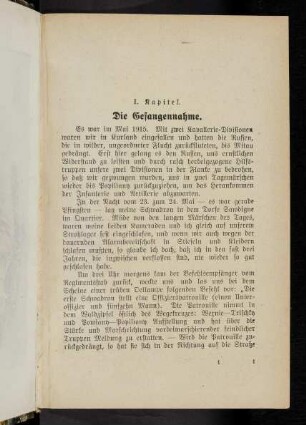 1-16 I. Kapitel: Die Gefangennahme