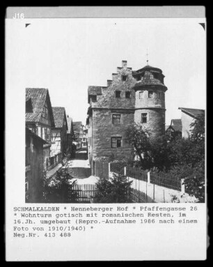 Sogenannte Heiliggrabesbehausung & Henneberger Hof
