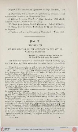 Chapter VI. On the Relation of the Speculum to the Guy of Warwick Romances