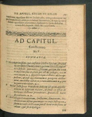 Ad Capitul. Constitutus. XLV.