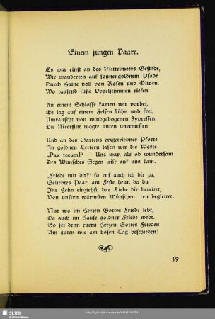 Einem jungen Paare