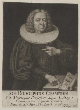 Bildnis des Ioh: Rodolphus Cramerus