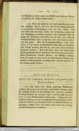 Drittes Kapitel. Ueber die einfachen Erhalter (Supporters) der Verbrennung