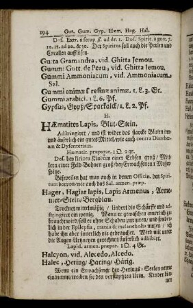 HÆmatites Lapis, Blut-Stein – Jusqviamus [...]