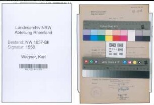 Entnazifizierung Karl Wagner , geb. 19.08.1904 (Zollbeamter)