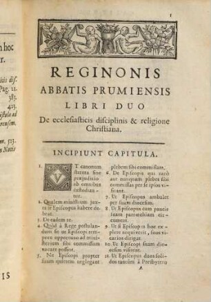 Reginonis Abbatis Prumiensis Libri Duo De Ecclesiasticis Disciplinis & religione Christiana