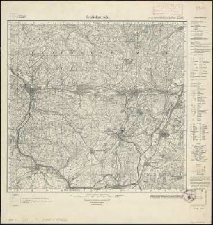 Meßtischblatt 2736 : Großalmerode, 1936 : Großalmerode. - Hrsg. 1909, einz. Nachtr. 1936. - 1:25000. - [Berlin]: Reichsamt für Landesaufnahme, 1936. - 1 Kt.