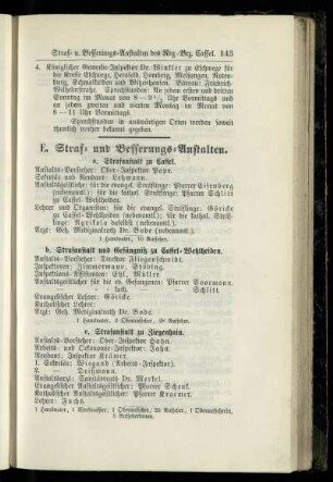 Straf- und Besserungs-Anstalten