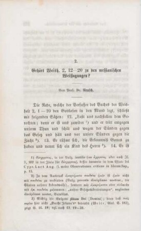 330-346 Gehört Weisheit 2,12-20 zu den messianischen Weissagungen?
