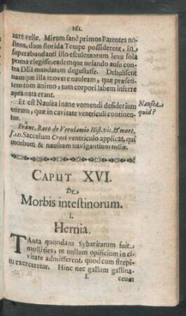 Caput XVI. De Morbis intestinorum.