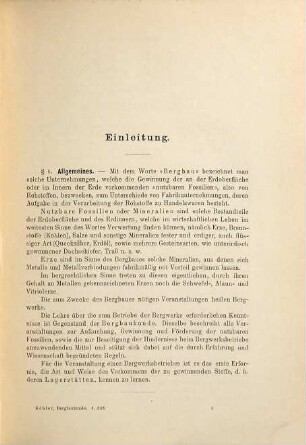 Lehrbuch der Bergbaukunde
