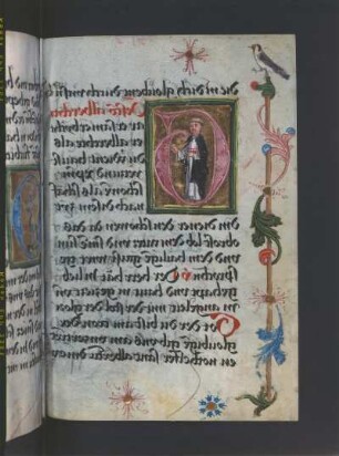 Textseite mit Illustration und Initiale G, Blatt 55v