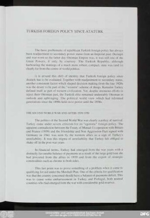 Turkish Foreign Policy Since Atatürk