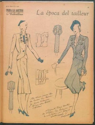 La época del tailleur [Dibujos] : Para la mujer