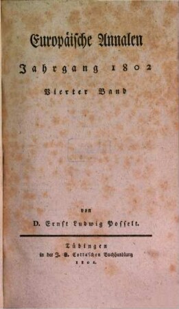 Europäische Annalen. 1802, 4