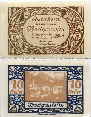 Badgastein, 10 Heller