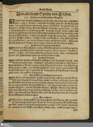 Von allerhand Speisen von Fischen