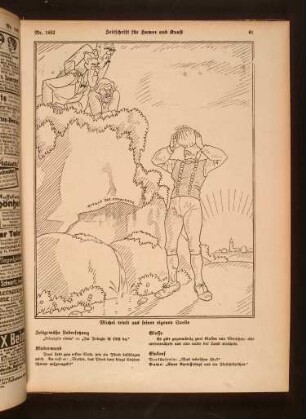 Michel trinkt aus seiner eigenen Quelle