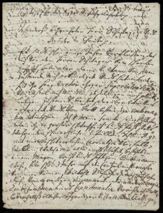 Brief von Heinrich Schmettau an Friedrich Lucae