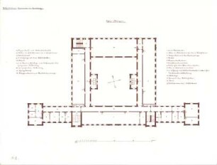 Stengel, Georg von; Amberg / Oberpfalz (Bayern); Schullehrer-Seminar - Grundriss 2. OG
