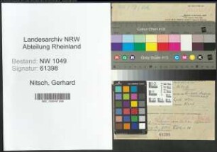 Entnazifizierung Gerhard Nitsch , geb. 06.05.1901 (Lehrer)
