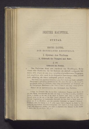 Dritter Hauptteil. Syntax.