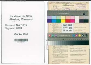 Entnazifizierung Karl Gocke , geb. 17.05.1898 (Bankbeamter)