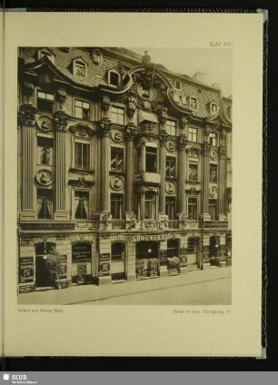 Palais de Saxe, Moritzstraße 1b. Erbaut von Georg Bähr