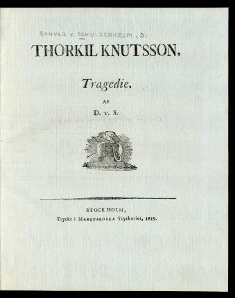 Thorkil Knutsson : Tragedie
