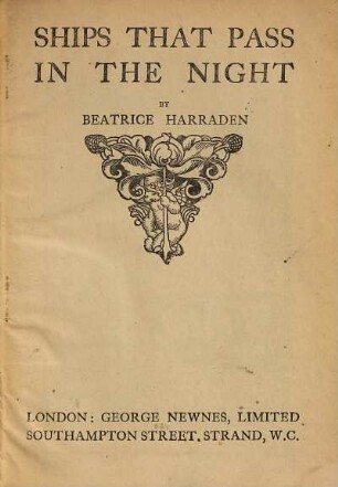 Ships that pass in the night