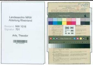 Entnazifizierung Theodor Arts , geb. 27.01.1890 (Angestellter)