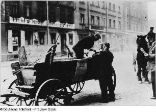 Freital, Pferdefuhrwerk, Arbeiterhilfe, Sammelaktion