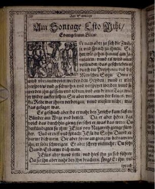 Am Sontage Esto Nihi/ Evangelium Luc. 18.