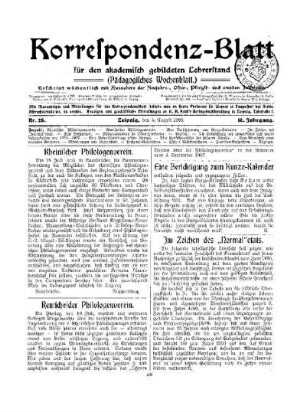Im Zeichen des "Normal"etats